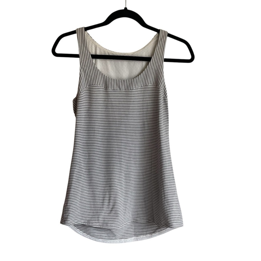 Lululemon First Base‎ Racerback Striped Tank Top Estimated Size Medium